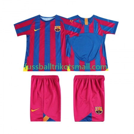 Fußballtrikots FC Barcelona Champions League 2006 Retro Kinder 2005 Kurzarm Heimtrikotsatz kaufen
